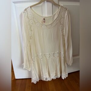 Elegant Cream Lace Blouse